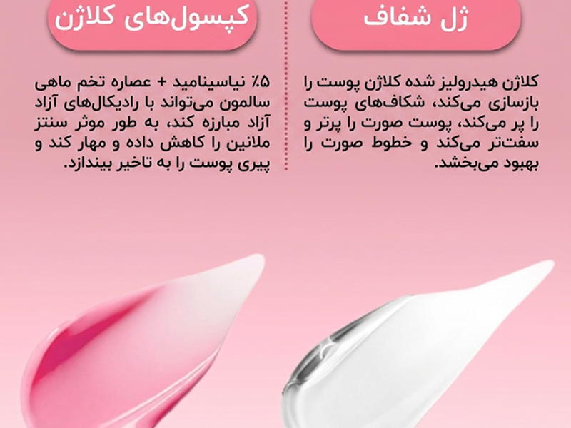 کرم کپسولی روشن کننده و کلاژن ساز PDRN مدی کیوب 15 بافت کرم کپسولی مدیکیوب