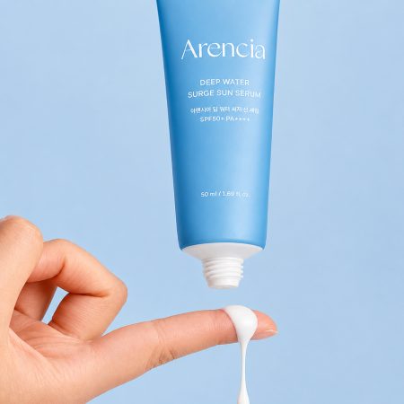 سرم ضد آفتاب آبرسان آرنسیا 7 arencia deep water surge sun serum lightweight texture
