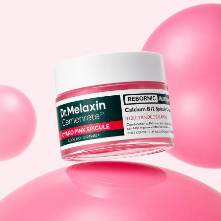کرم ضد چروک و روشن کننده اسپیکول صورتی دکتر ملاکسین 8 dr melaxin cemenrete calcium cyano pink spicule cream front