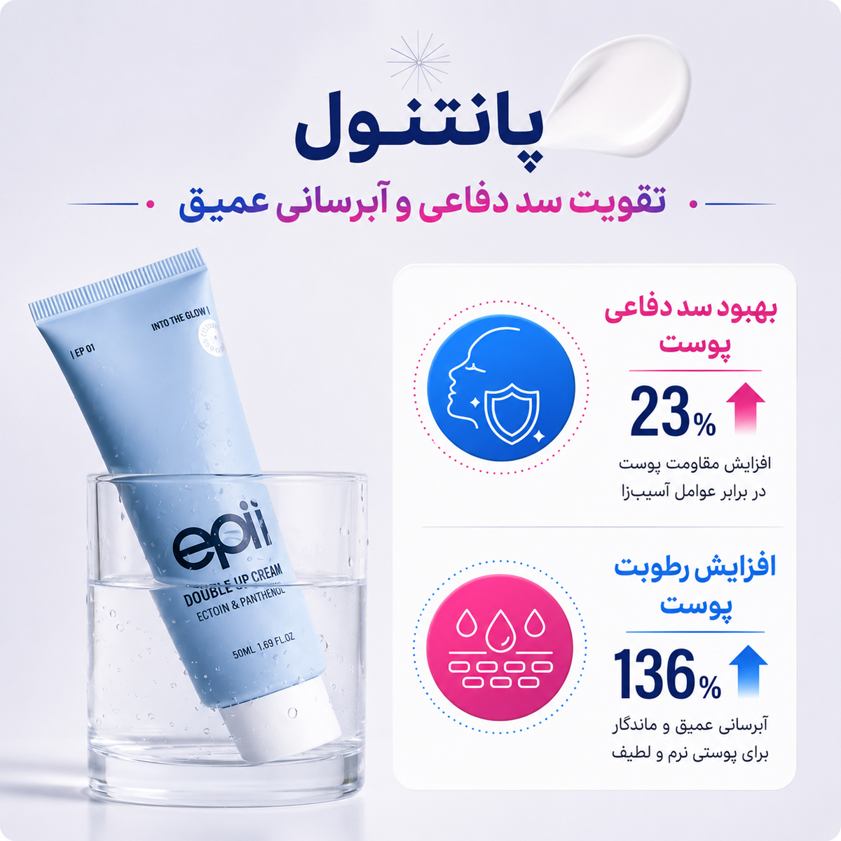 کرم دابل آپ اکتوئین و پنتنول ای پی 5 کرم دابل آپ اکتوئین و پنتنول ای پی - Image 5