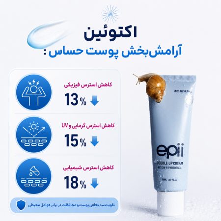 کرم دابل آپ اکتوئین و پنتنول ای پی 11 epii double up cream soothing care