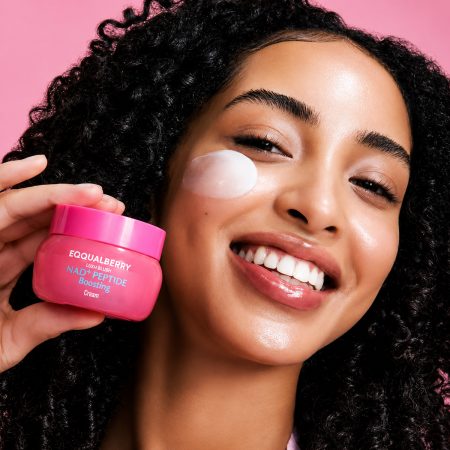 eqqualberry nad peptide cream lifestyle