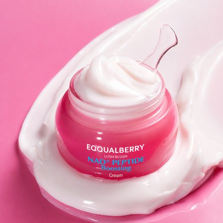 eqqualberry nad peptide cream stretch texture
