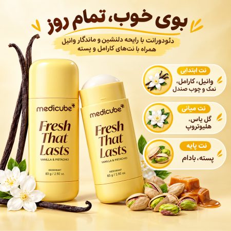 دئودورانت بدون آلومینیوم کوجیک اسید و زردچوبه مدی کیوب 6 medicube even skin tone body care